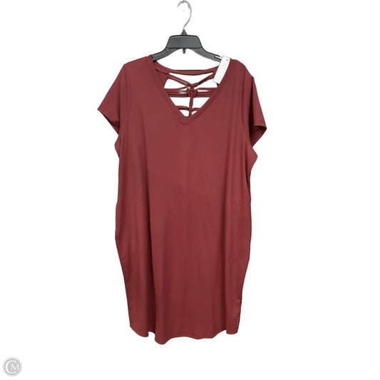 Dress Casual Maxi By Lane Bryant In Maroon, Size: 2x