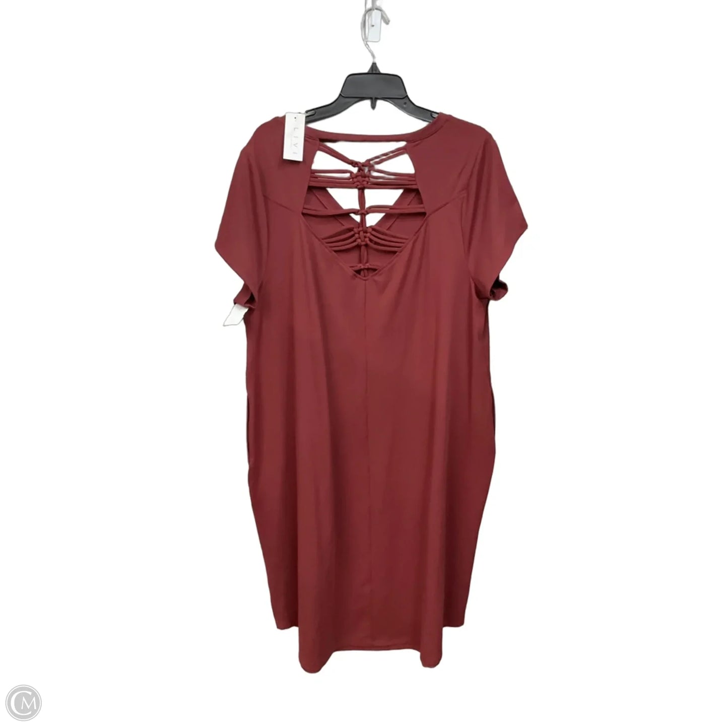 Dress Casual Maxi By Lane Bryant In Maroon, Size: 2x