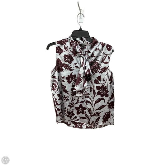 Blouse Sleeveless By Ann Taylor In Purple, Size: S