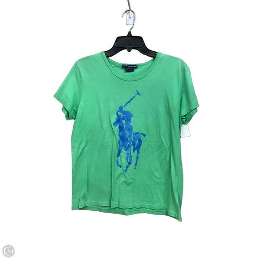 Top Short Sleeve By Ralph Lauren Blue Label In Green, Size: Xl