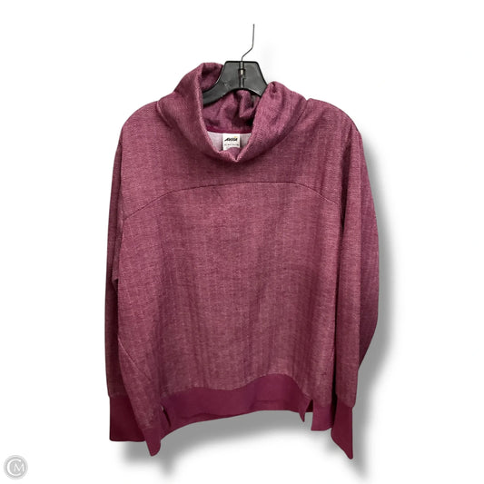 Athletic Sweatshirt Collar By Avia In Maroon, Size: Xl