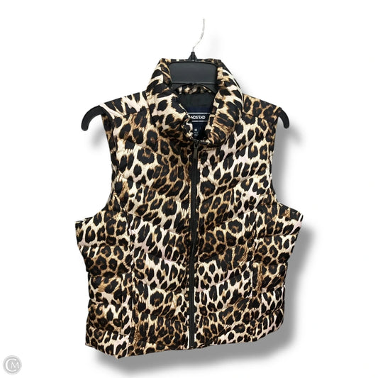Vest Puffer & Quilted By Lands End In Animal Print, Size: M