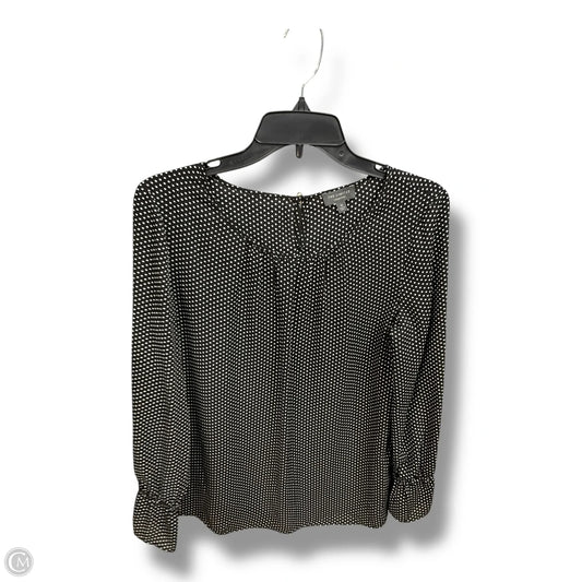 Blouse Long Sleeve By Limited In Polkadot Pattern, Size: M
