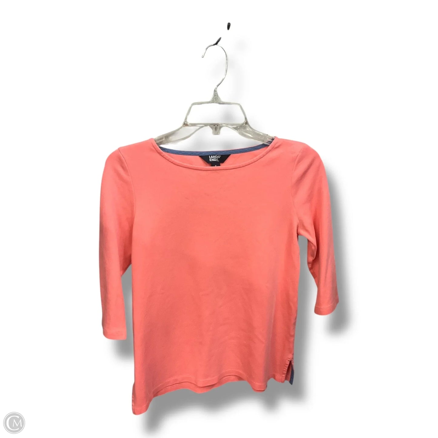 Top 3/4 Sleeve By Lands End In Pink, Size: S