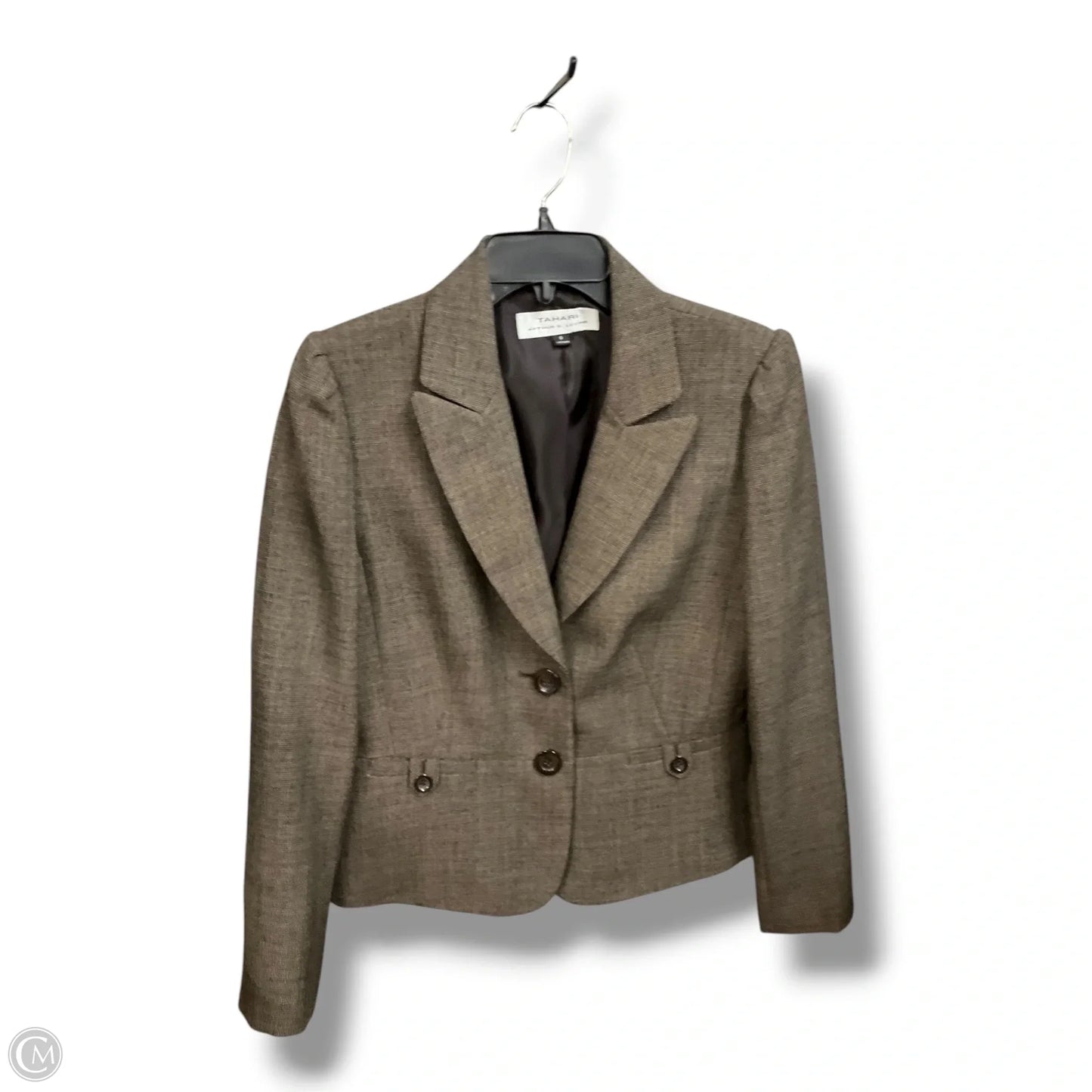 Blazer By Tahari In Brown, Size: M
