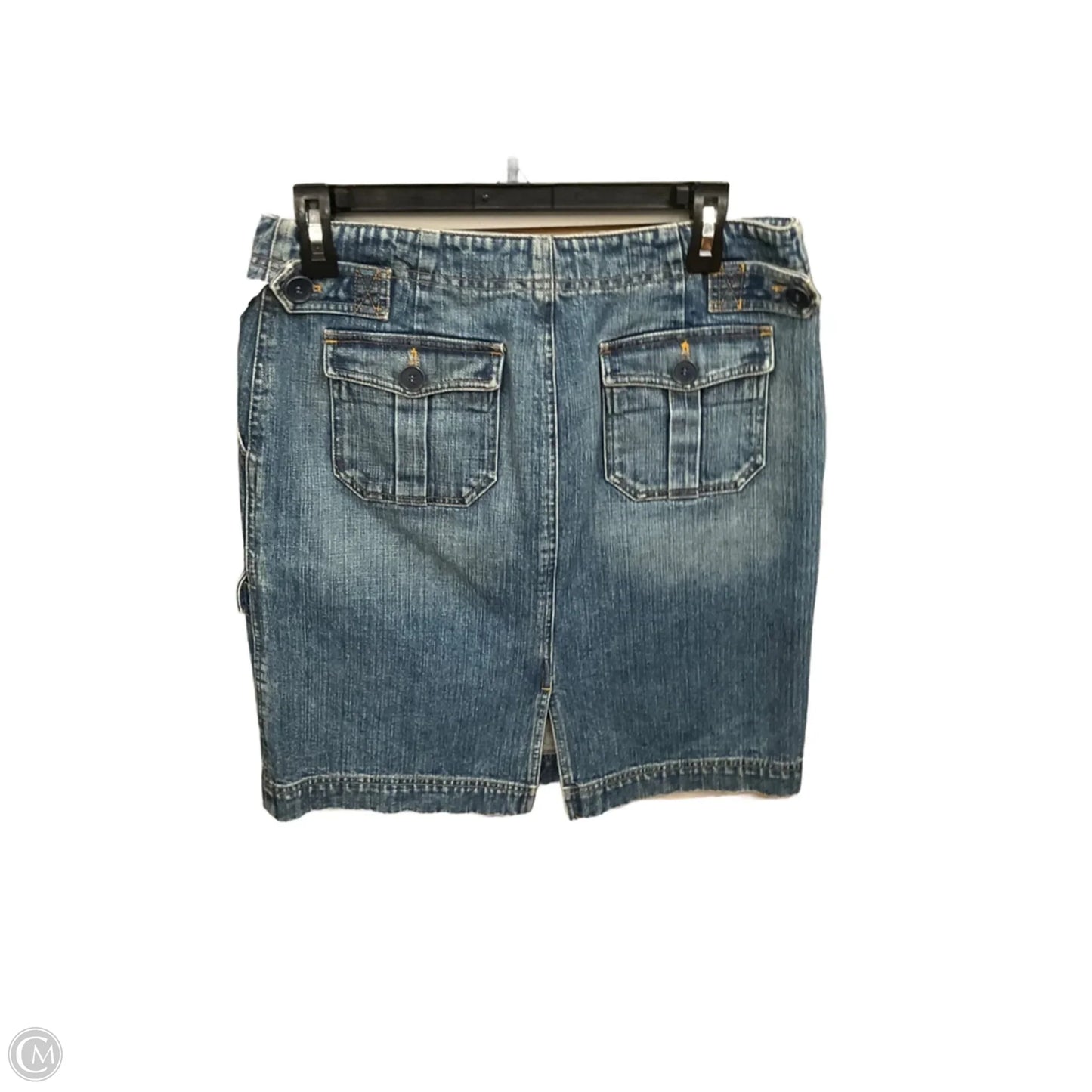 Skirt Midi By Jones New York In Blue Denim, Size: 6