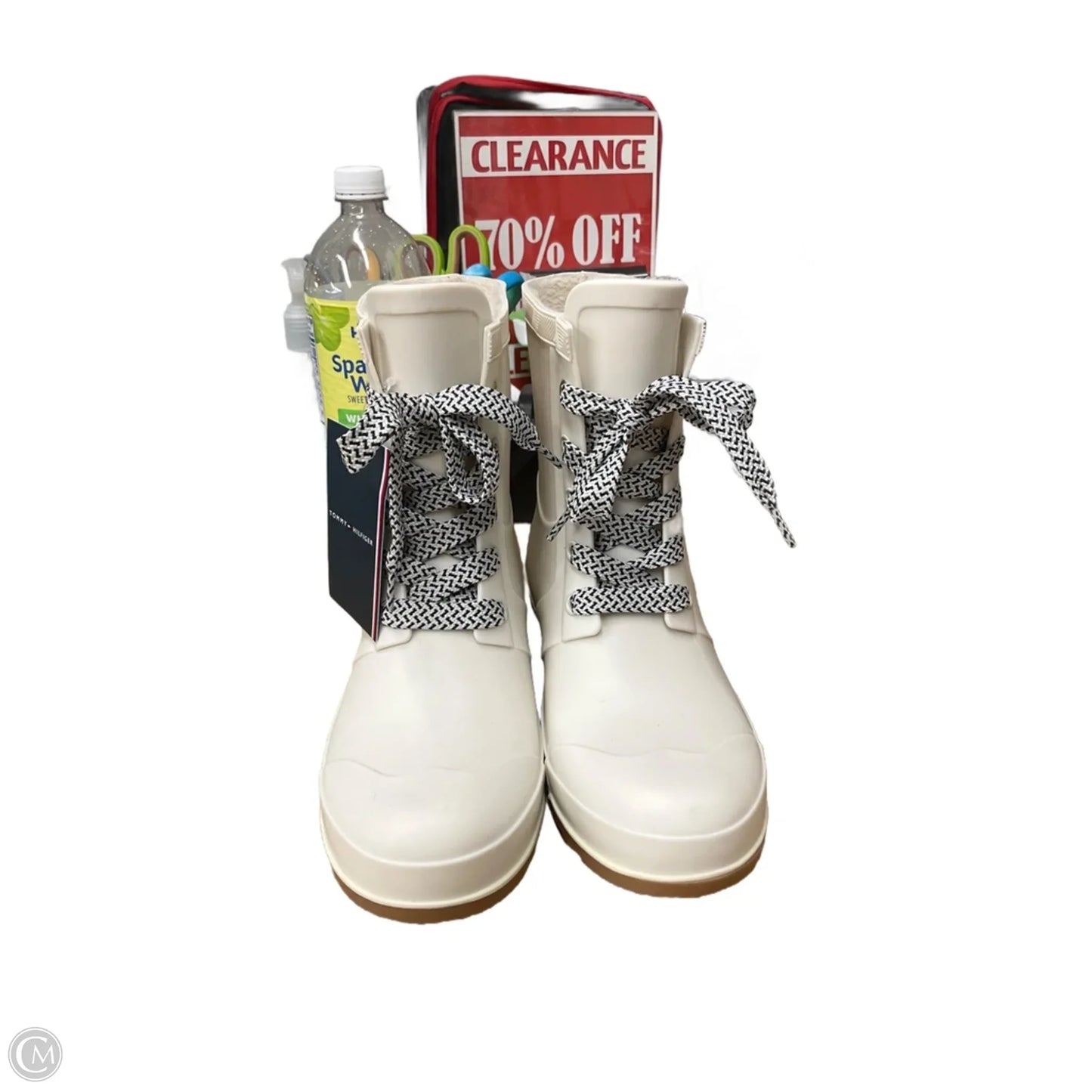 Boots Rain By Tommy Hilfiger In White, Size: 8