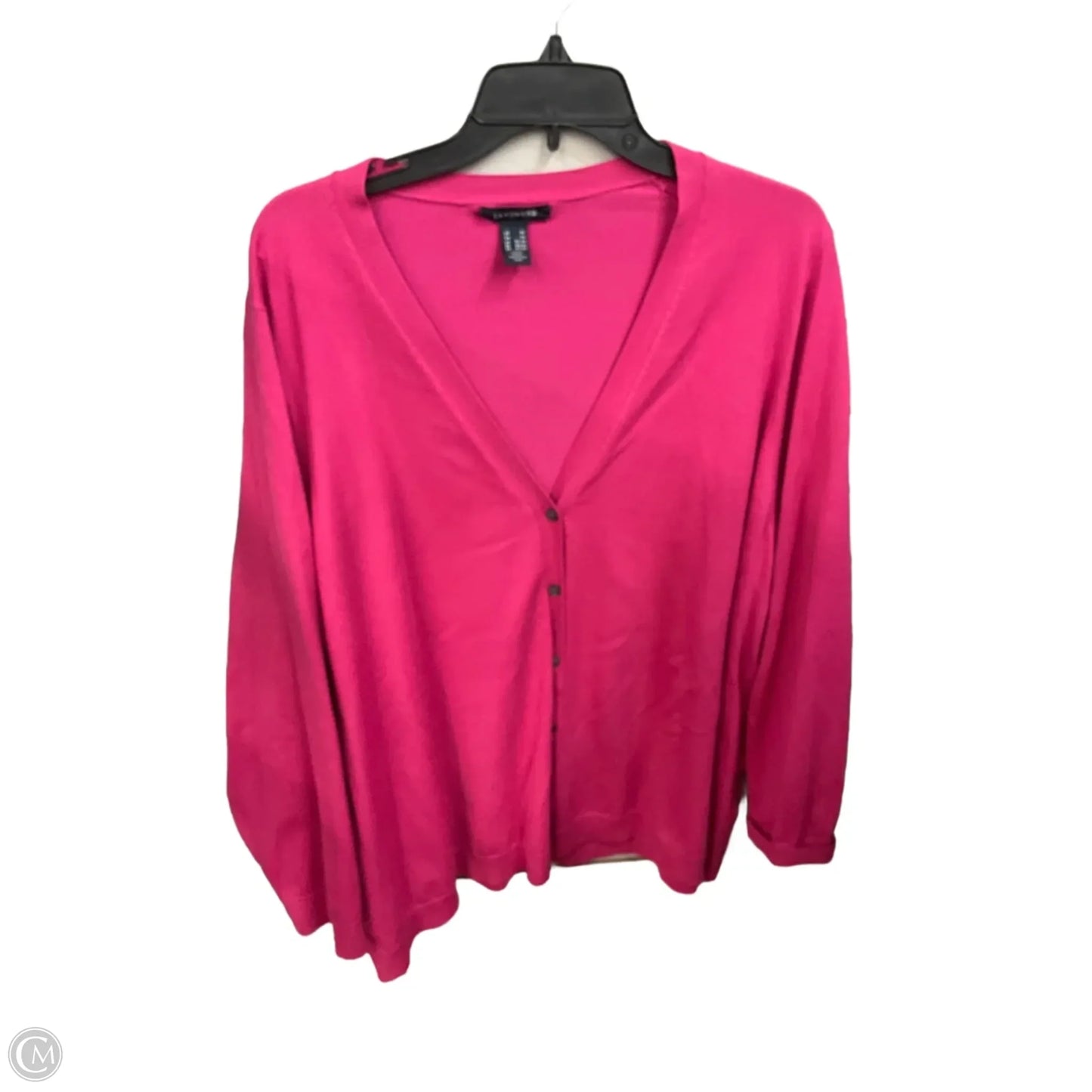 Cardigan By Lands End In Pink, Size: 4x