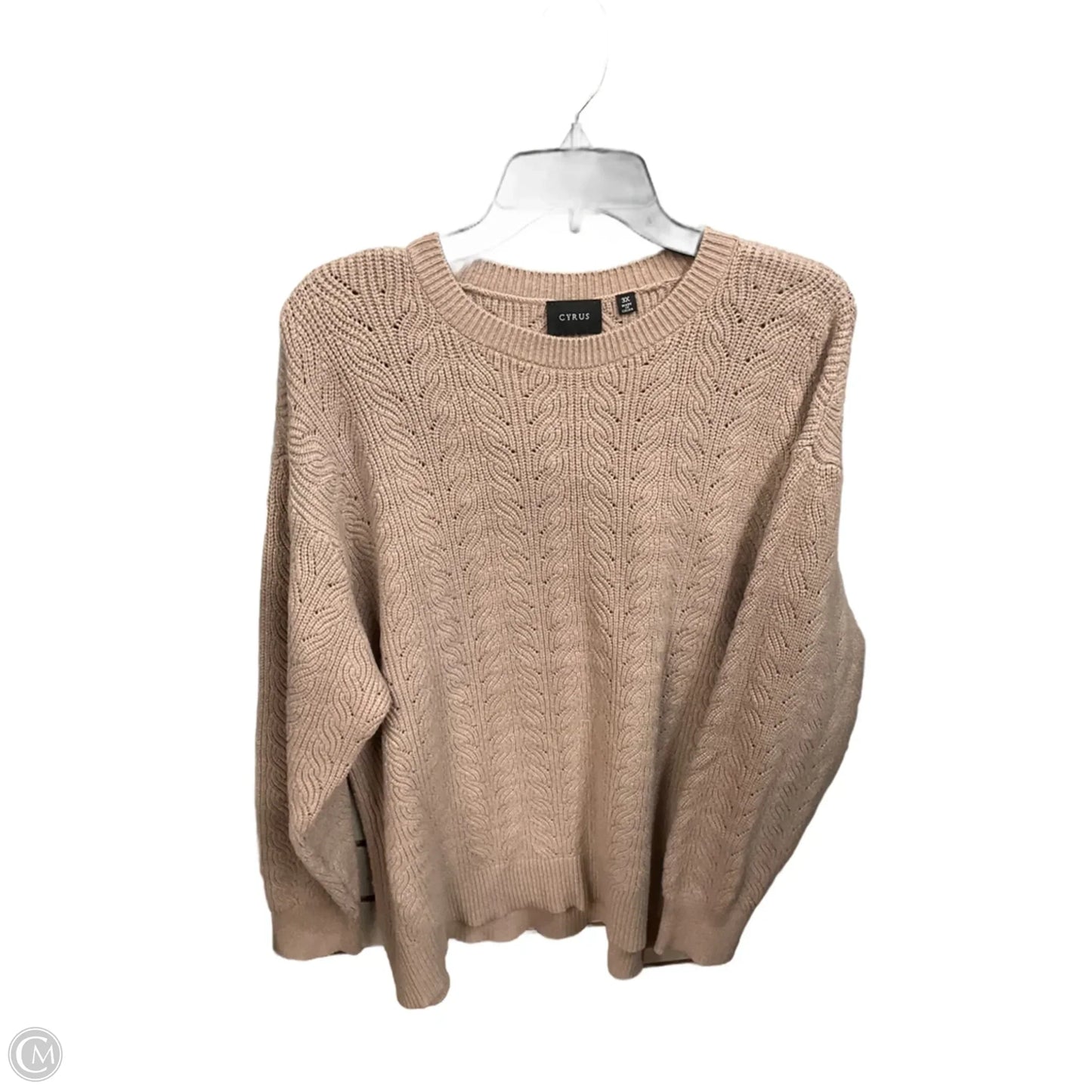 Sweater By Cyrus In Tan, Size: 3x