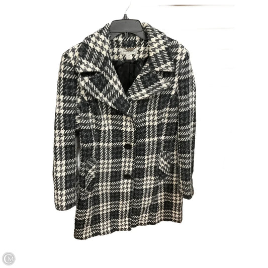 Coat Peacoat By Preston And New York In Black & White, Size: M