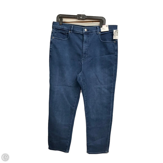 Jeans Boot Cut By Express In Blue Denim, Size: 16