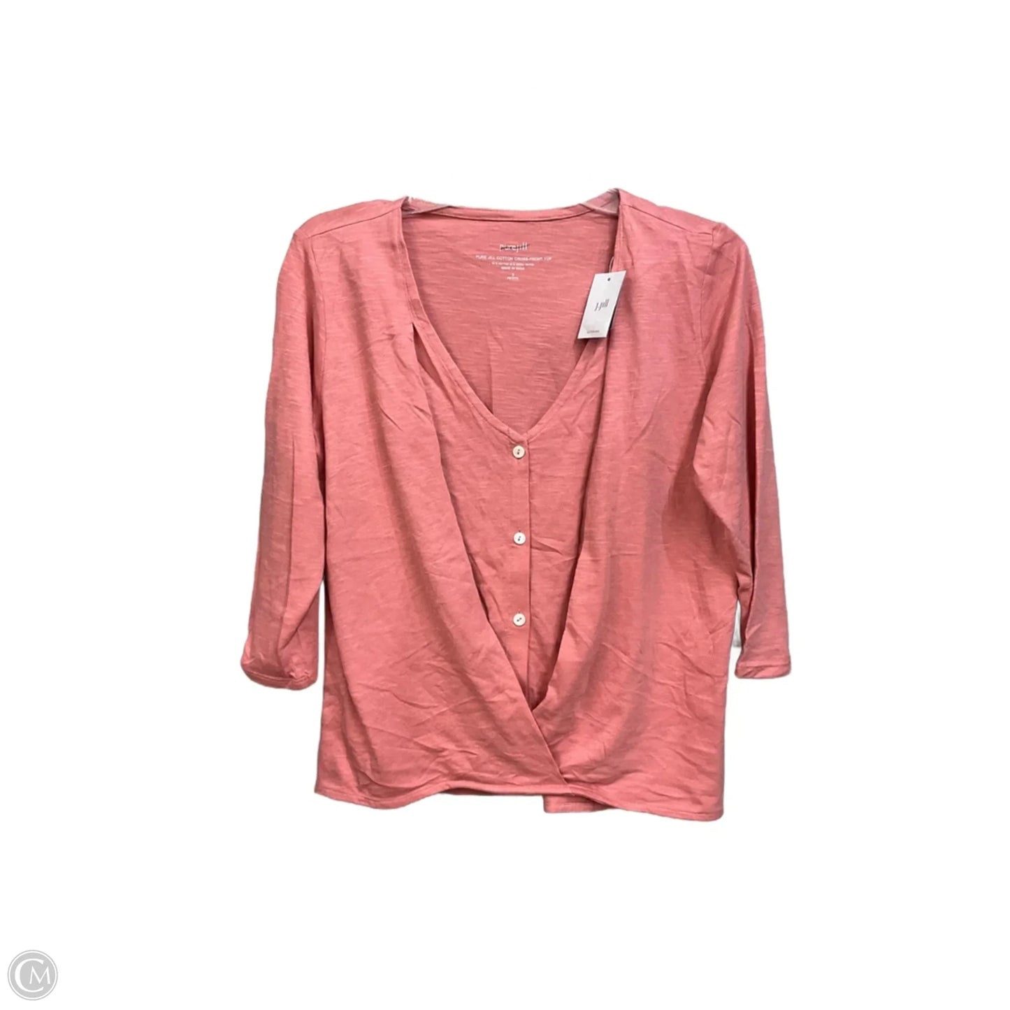 Top 3/4 Sleeve Basic By Pure Jill In Pink, Size: Sp