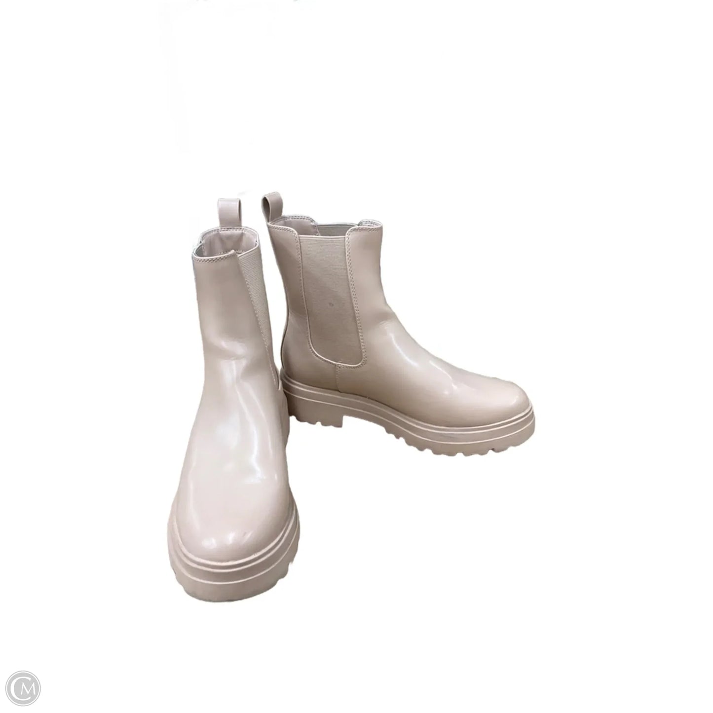 Boots Ankle Flats By A New Day In Beige, Size: 8.5