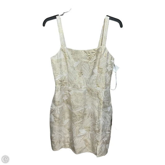 Dress Casual Short By Lulus In Gold & White, Size: S