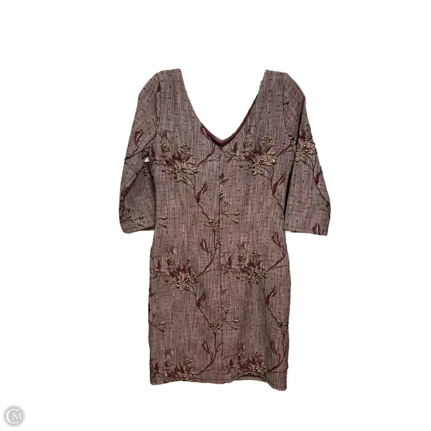 Dress Casual Midi By Clothes Mentor In Maroon, Size: Xs