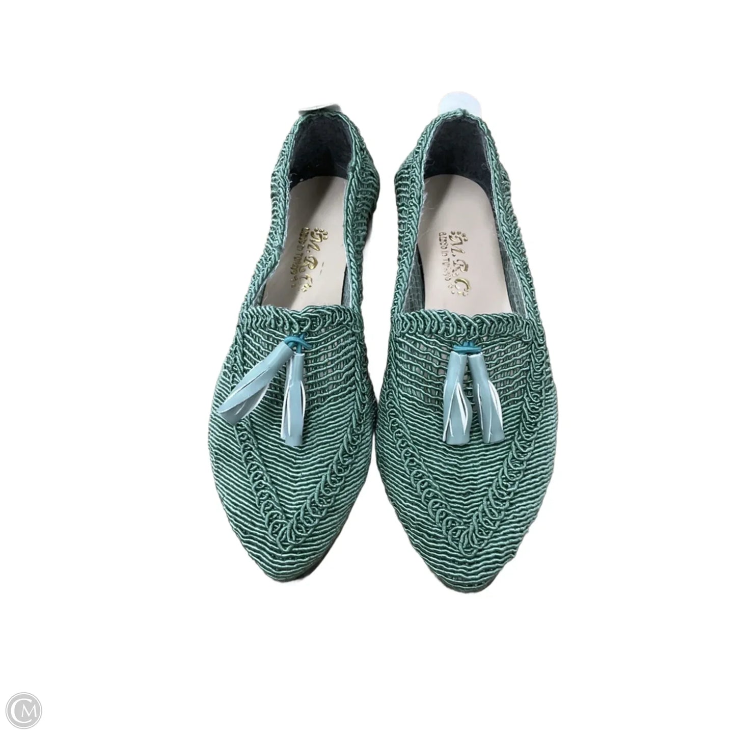 Shoes Flats By Clothes Mentor In Green, Size: 7.5