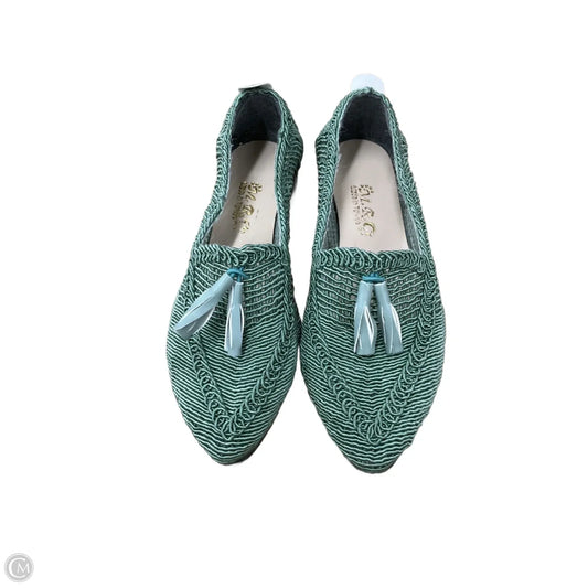 Shoes Flats By Clothes Mentor In Green, Size: 7.5