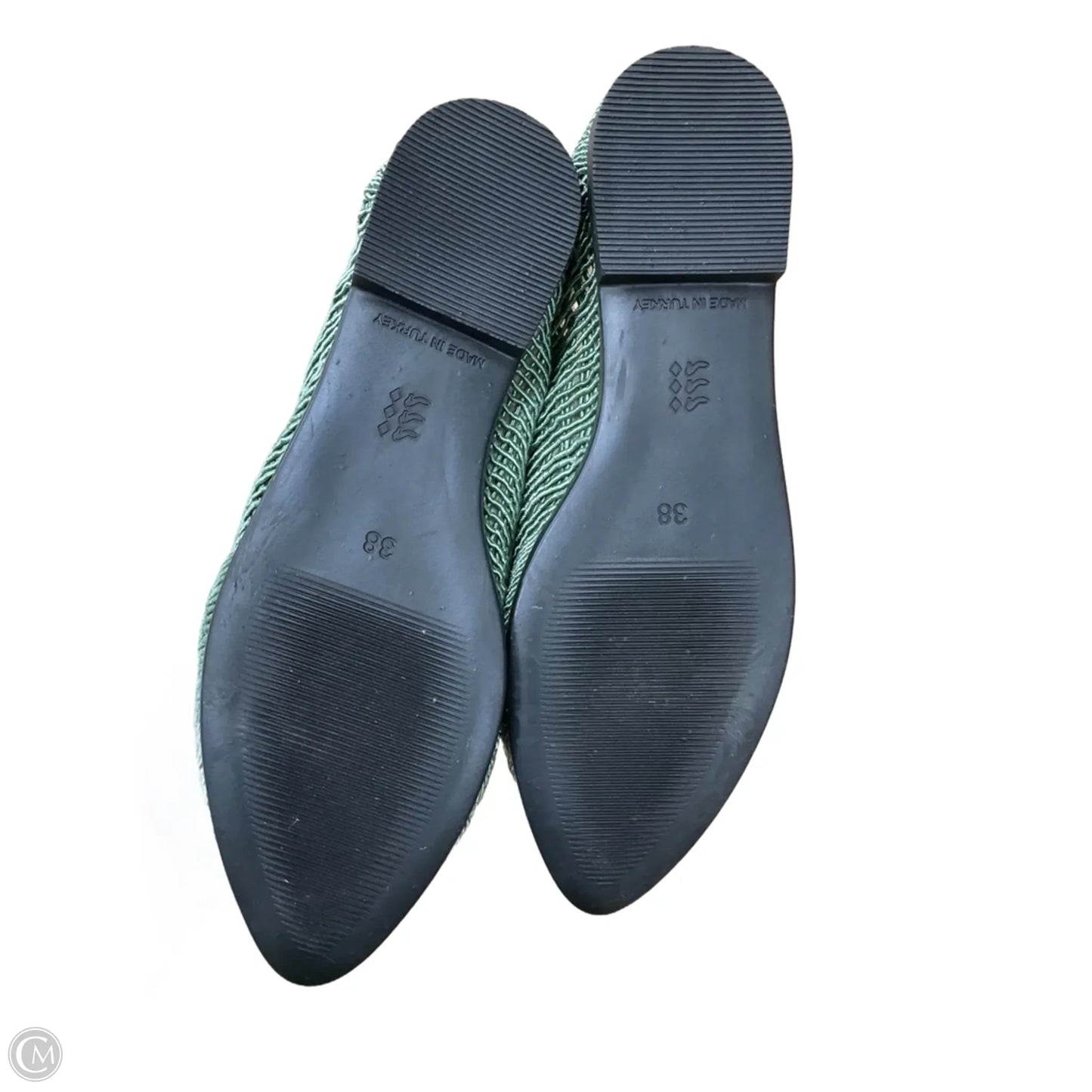 Shoes Flats By Clothes Mentor In Green, Size: 7.5