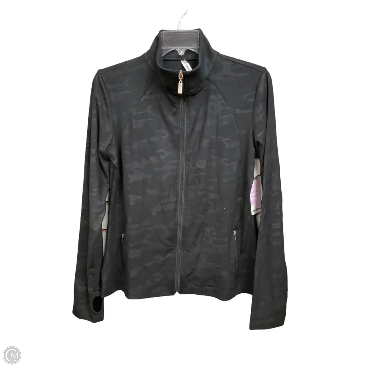 Athletic Jacket By Clothes Mentor In Black, Size: L