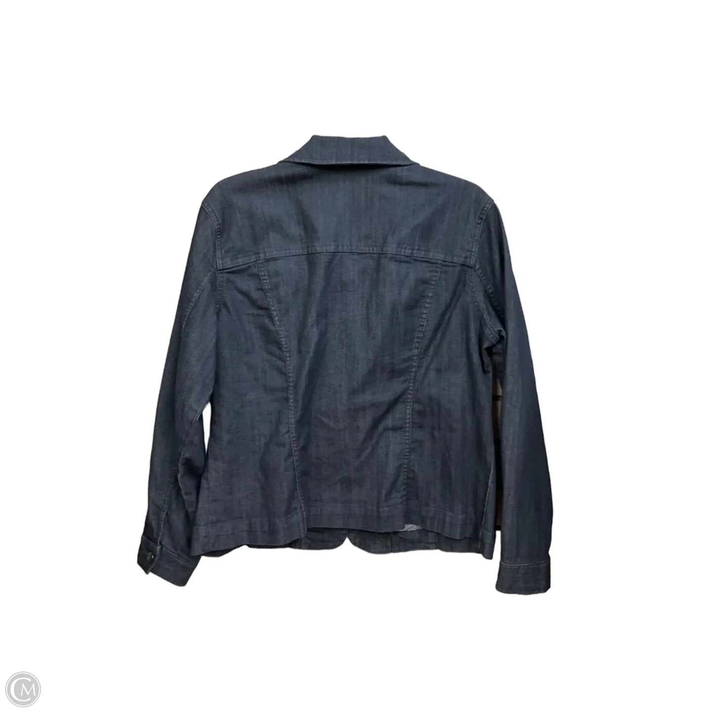 Jacket Denim By Croft And Barrow In Blue Denim, Size: L