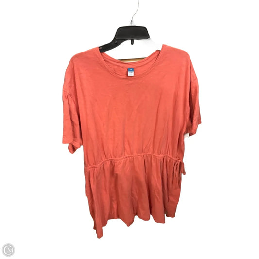 Dress Casual Midi By Old Navy In Coral, Size: Xxl