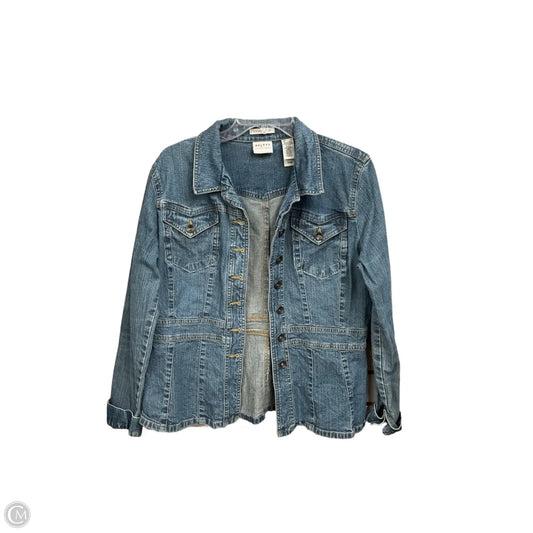 Jacket Denim By Axcess In Blue Denim, Size: L