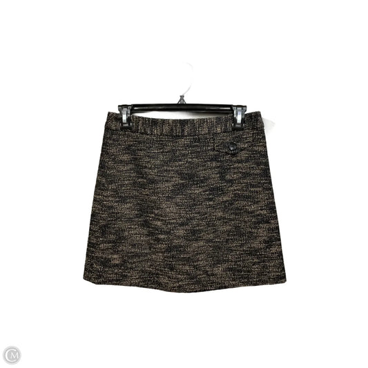 Skirt Mini & Short By Limited In Black & Gold, Size: 0