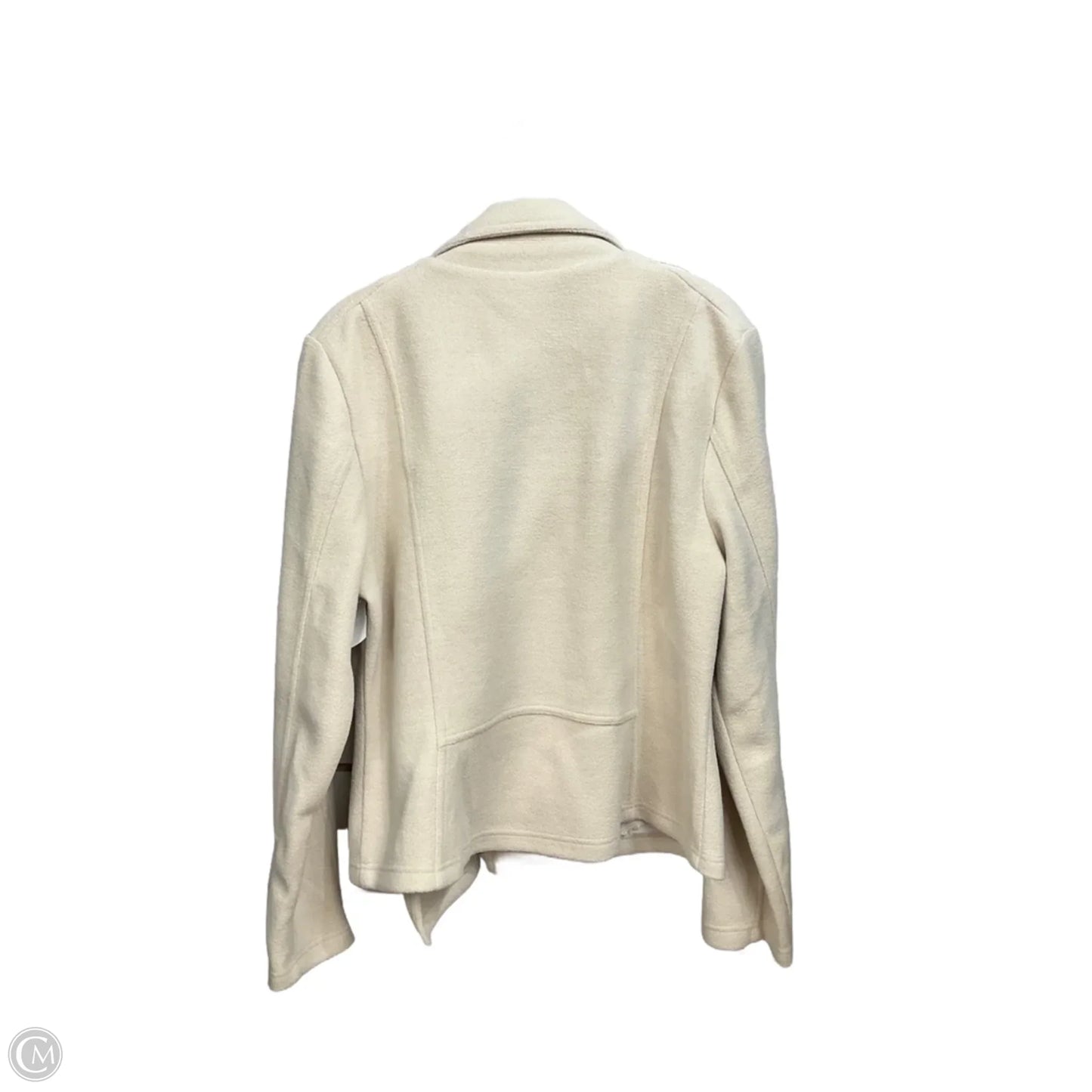 Jacket Moto By Matty M In Cream, Size: Xl