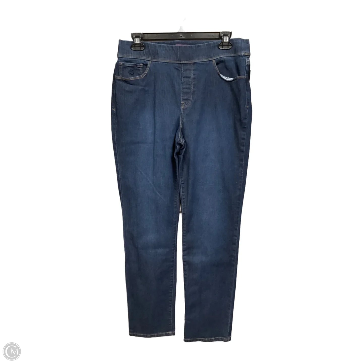 Jeans Straight By Gloria Vanderbilt In Blue Denim, Size: 10