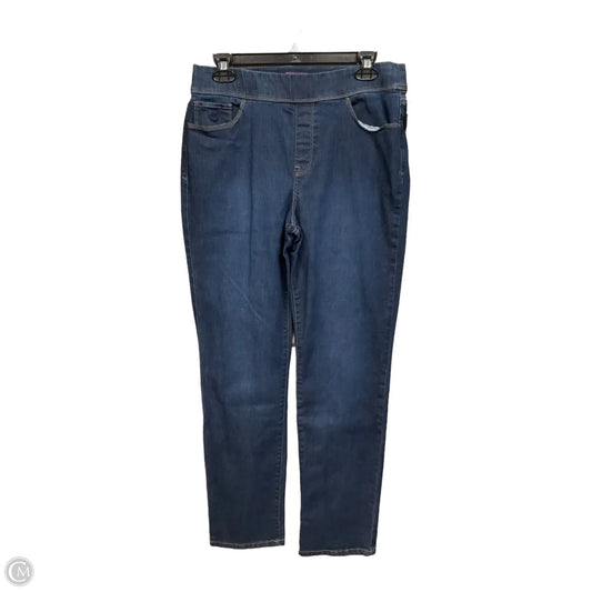 Jeans Straight By Gloria Vanderbilt In Blue Denim, Size: 10