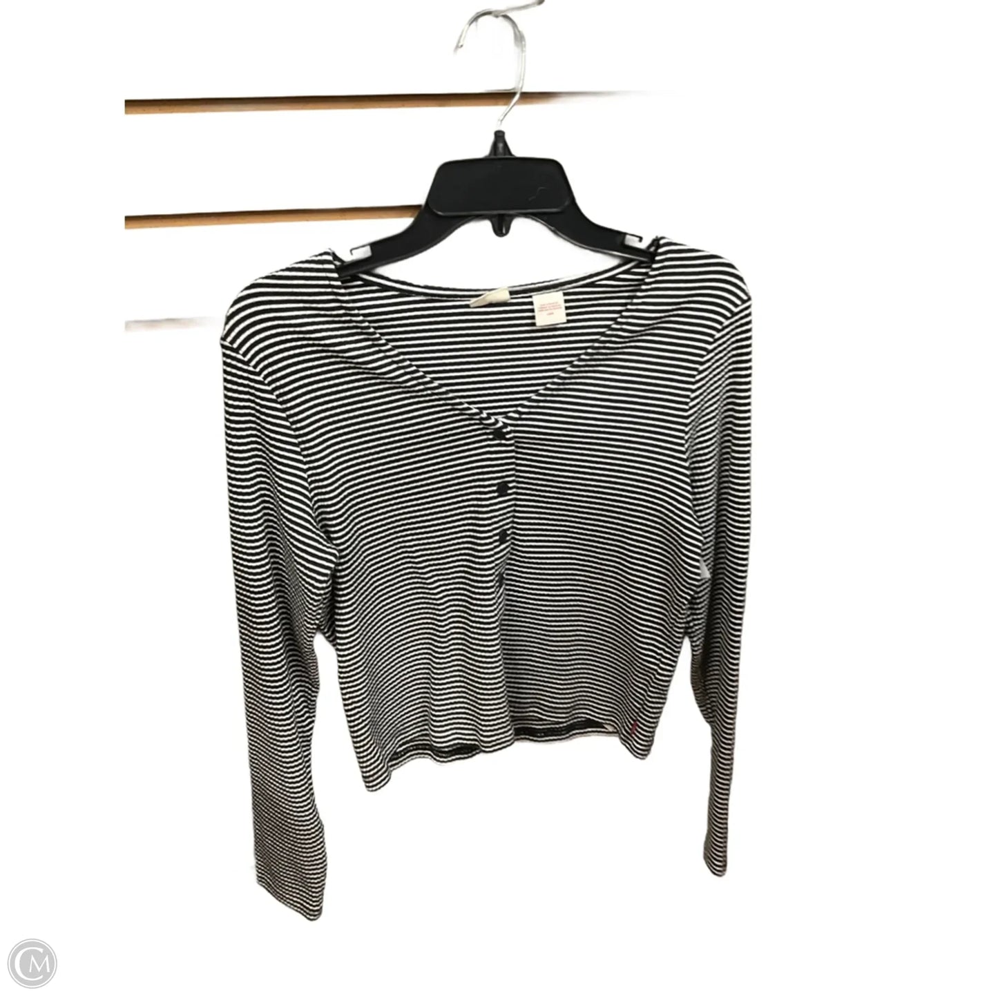 Top Long Sleeve By Levis In Striped Pattern, Size: L