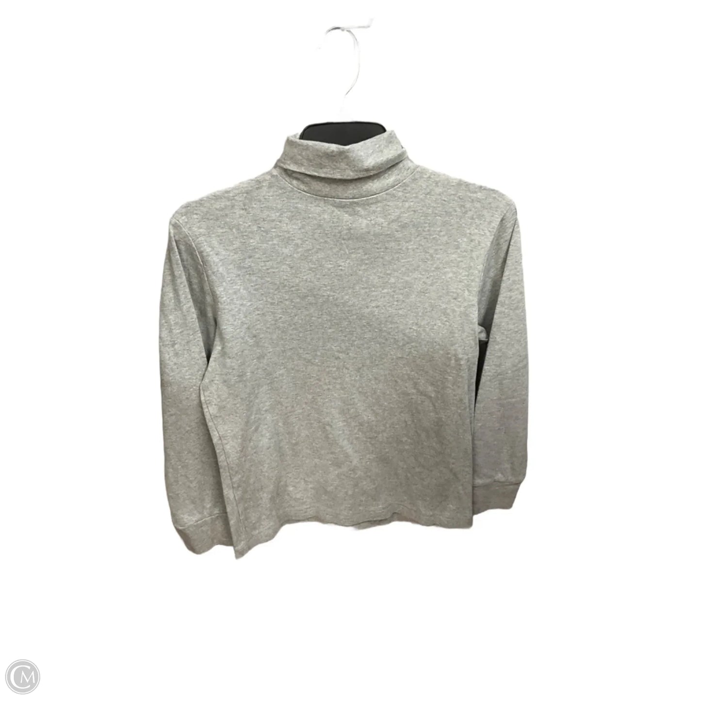 Top Long Sleeve Basic By Cherokee In Grey, Size: L