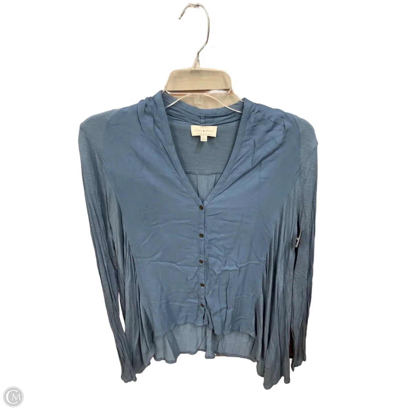 Top Long Sleeve By Lucky Brand In Blue, Size: S