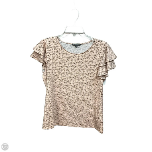 Top Sleeveless By Adrianna Papell In Peach, Size: M