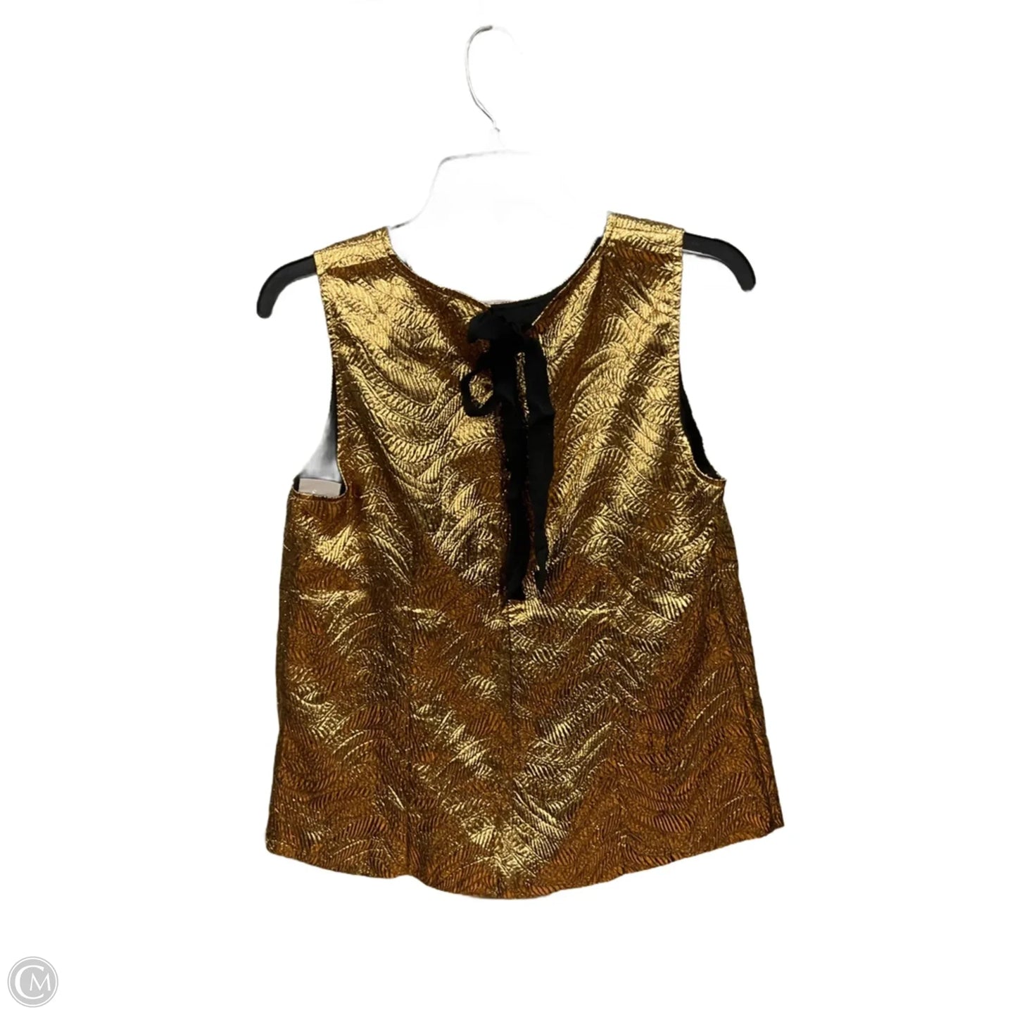 Top Sleeveless By J. Crew In Gold, Size: S