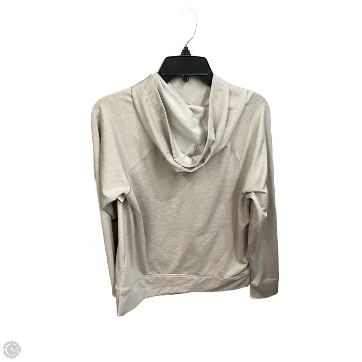 Athletic Top Long Sleeve Hoodie By Danskin In Tan, Size: S