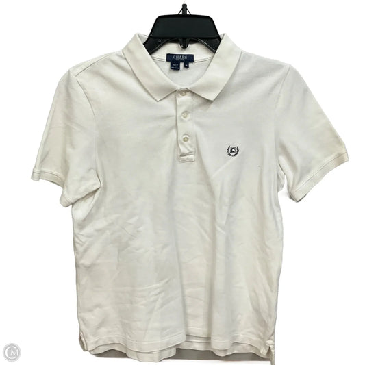 Top Short Sleeve By Chaps In White, Size: M