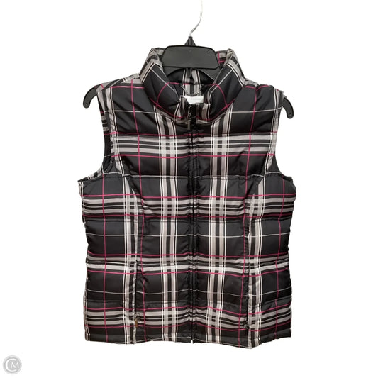 Vest Puffer & Quilted By Charter Club In Black & Grey, Size: M