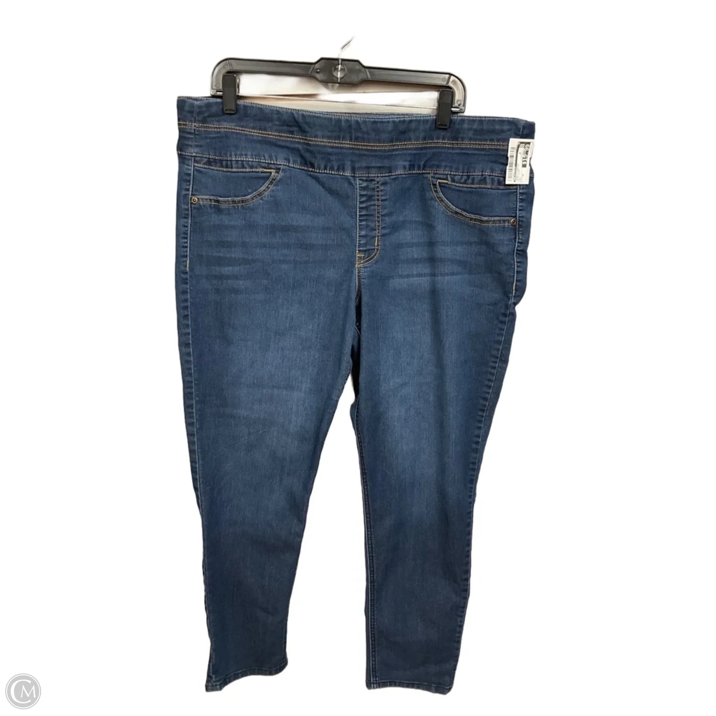 Jeans Straight By Relativity In Blue Denim, Size: 18