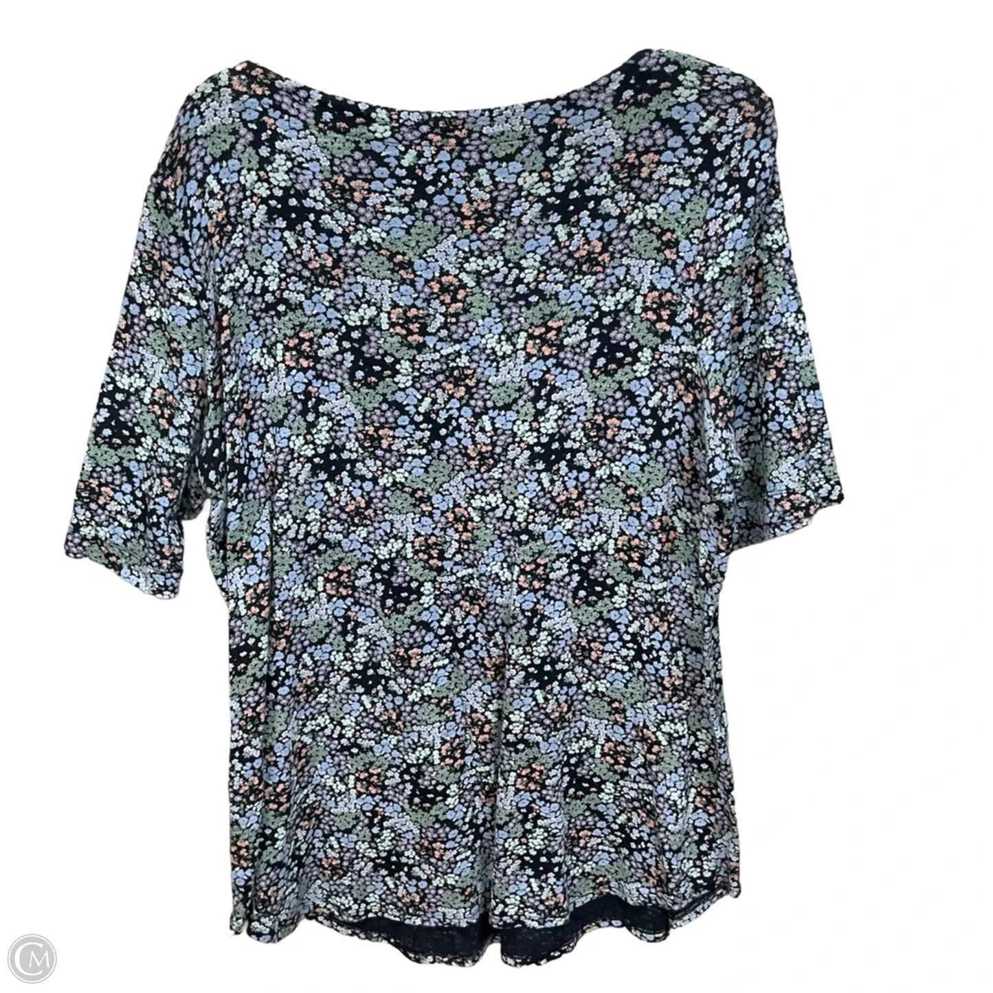Top Short Sleeve By J. Jill In Blue, Size: L