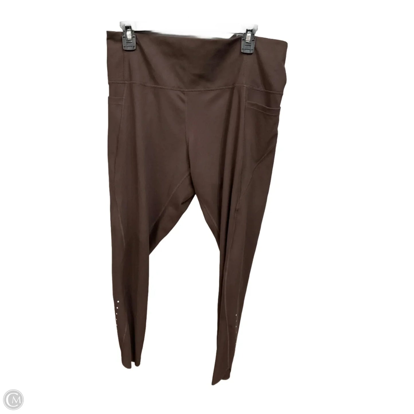 Athletic Leggings By Danskin In Brown, Size: Xl