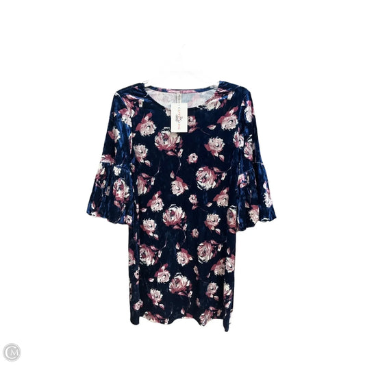 Dress Casual Short By Emerald In Floral Print, Size: S