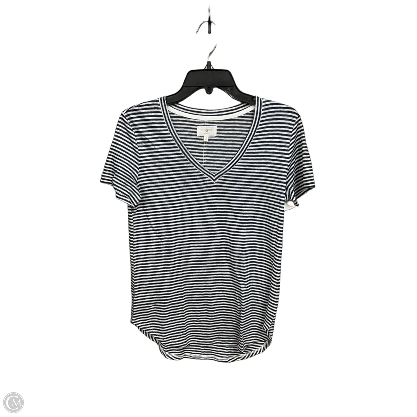 Top Short Sleeve By Lou And Grey In Striped Pattern, Size: S