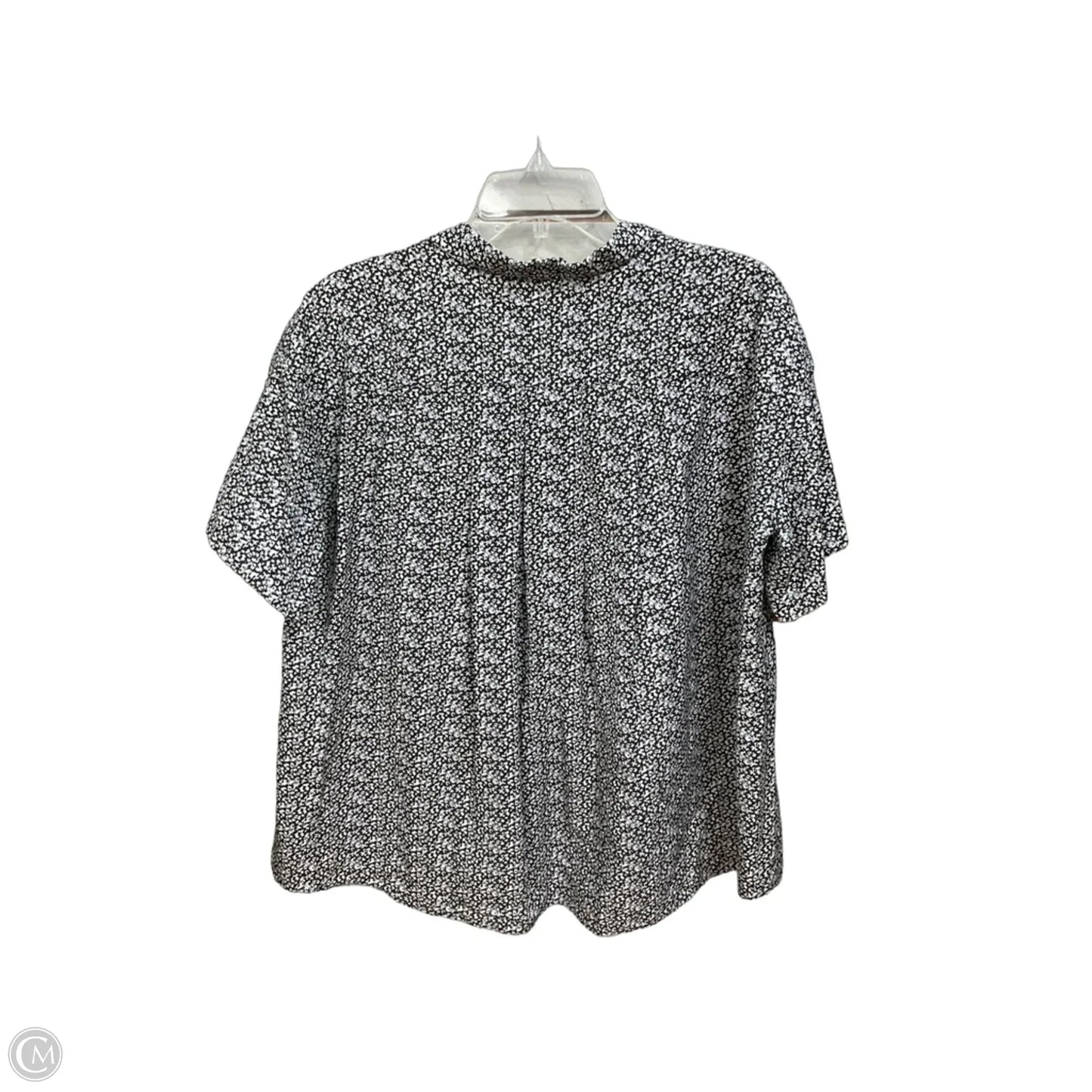 Top Short Sleeve By Loft In Black, Size: M