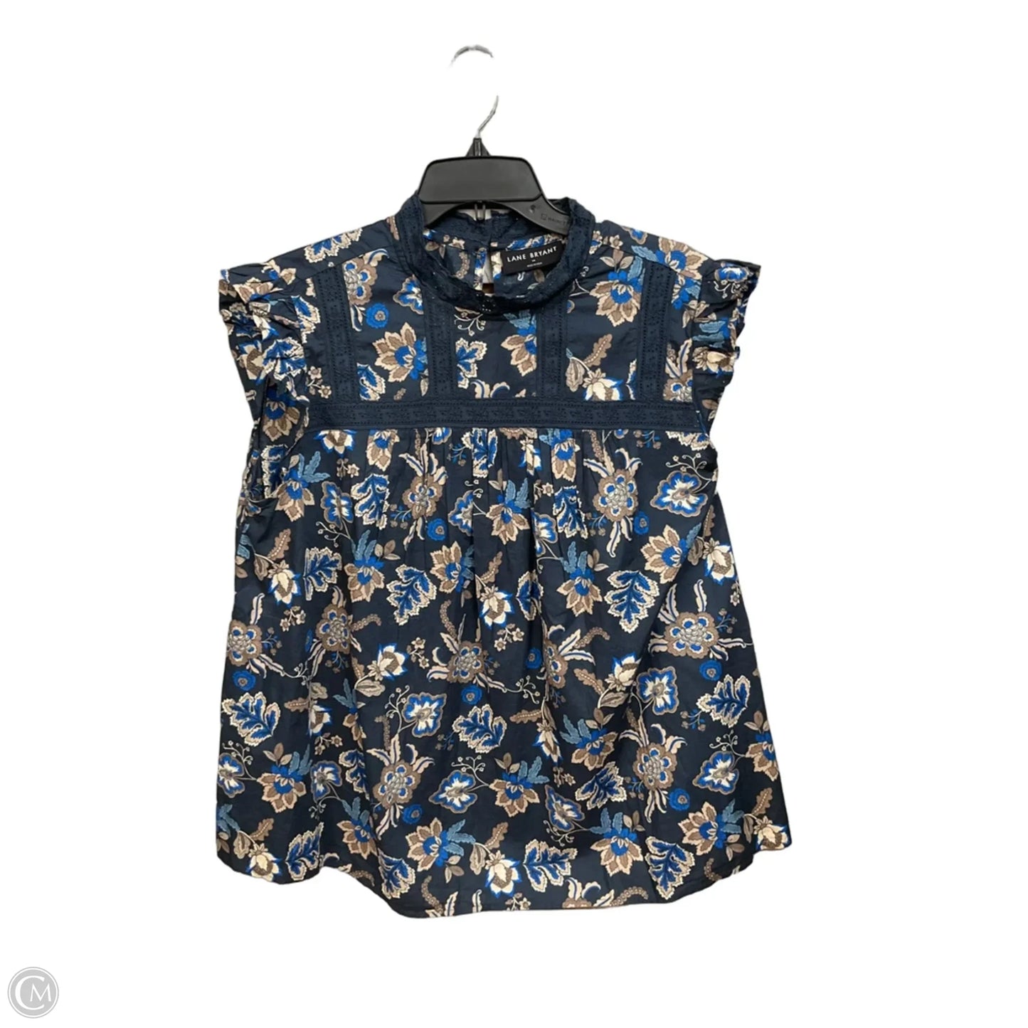 Top Sleeveless By Lane Bryant In Blue, Size: 1x