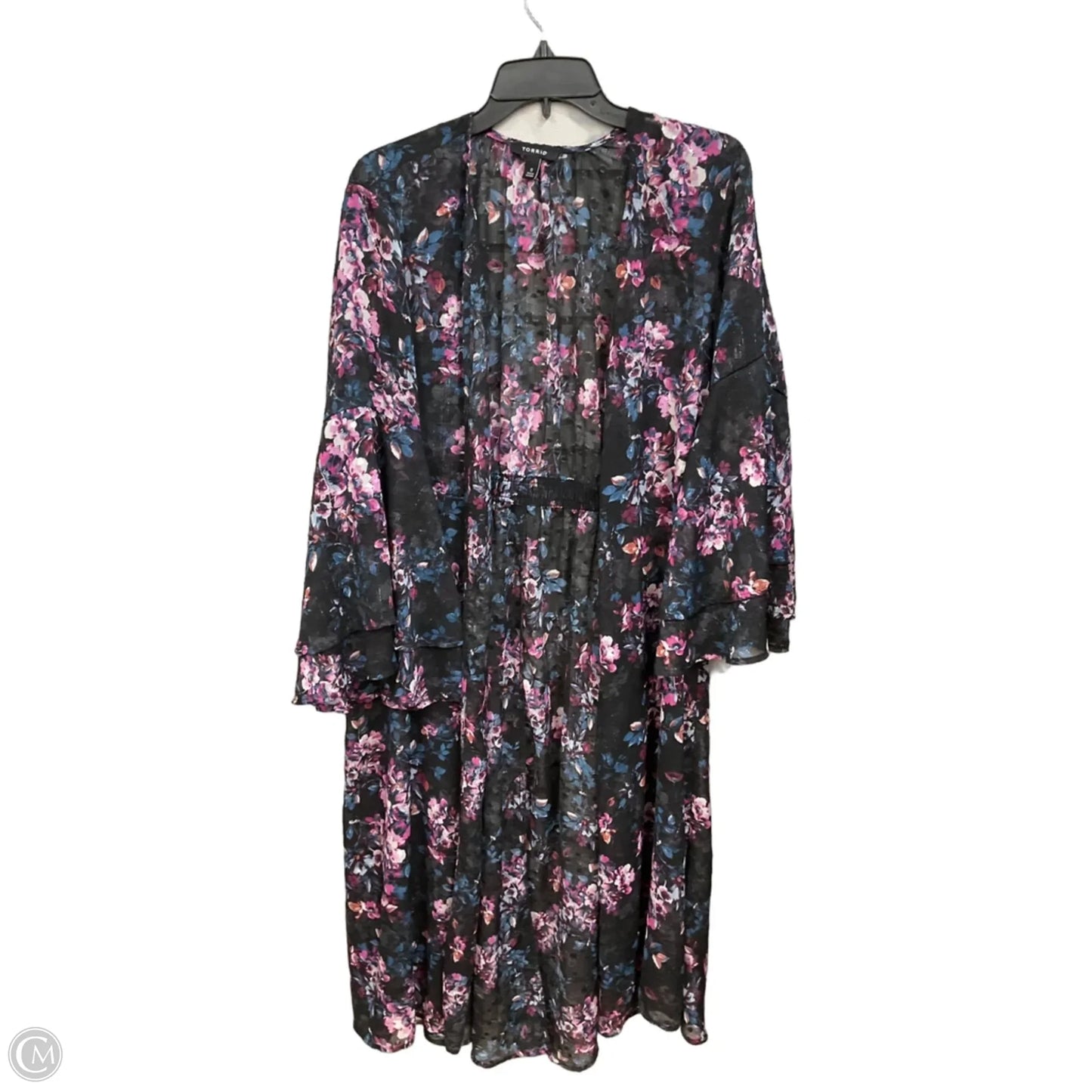 Kimono By Torrid In Floral Print, Size: L