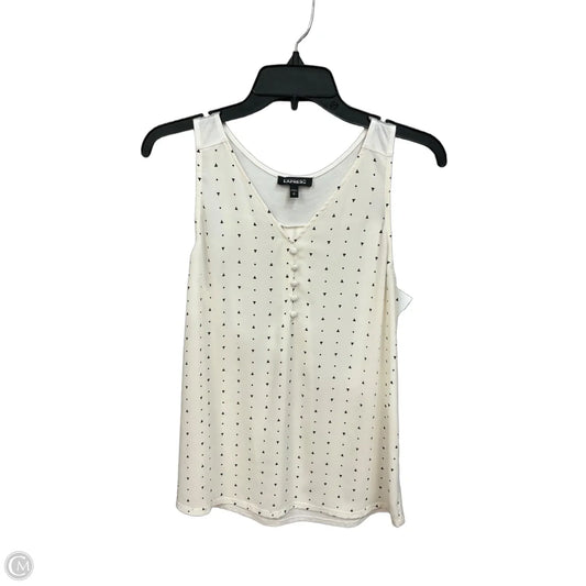 Top Sleeveless By Express In Cream, Size: S