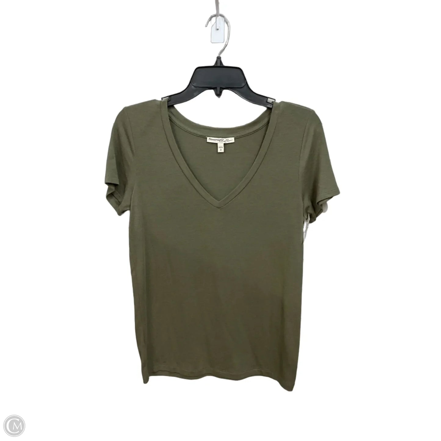 Top Short Sleeve Basic By Express In Green, Size: S