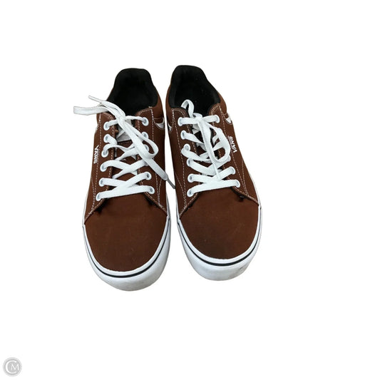 Shoes Sneakers By Vans In Brown, Size: 9