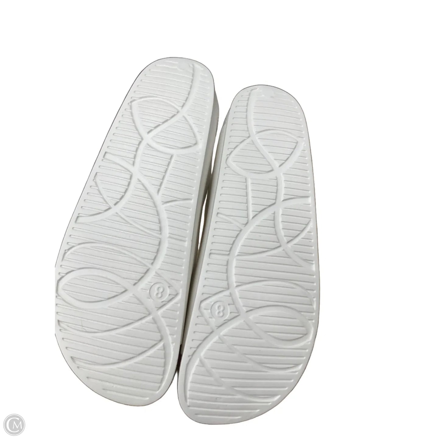 Sandals Flats By Clothes Mentor In White, Size: 8